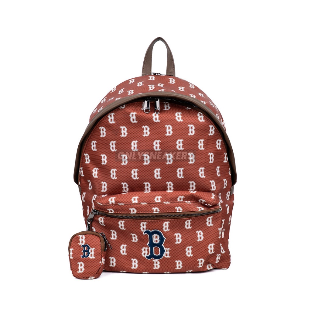 MLB BOSTON MONOGRAM BACKPACK BROWN