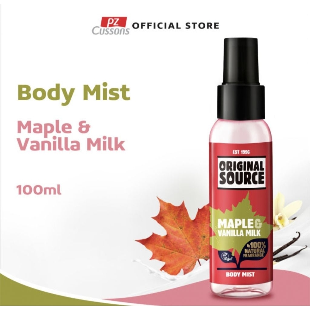 Parfum Body Mist Original Source - Maple & Vanilla Milk 100ml