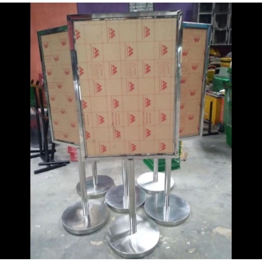 standing sign / standing display stainles A1, A2, A3