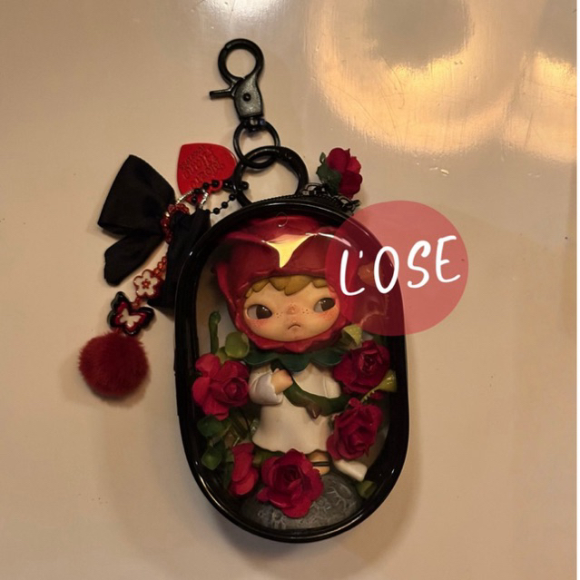 Pouch bag charm Rose HIRONO