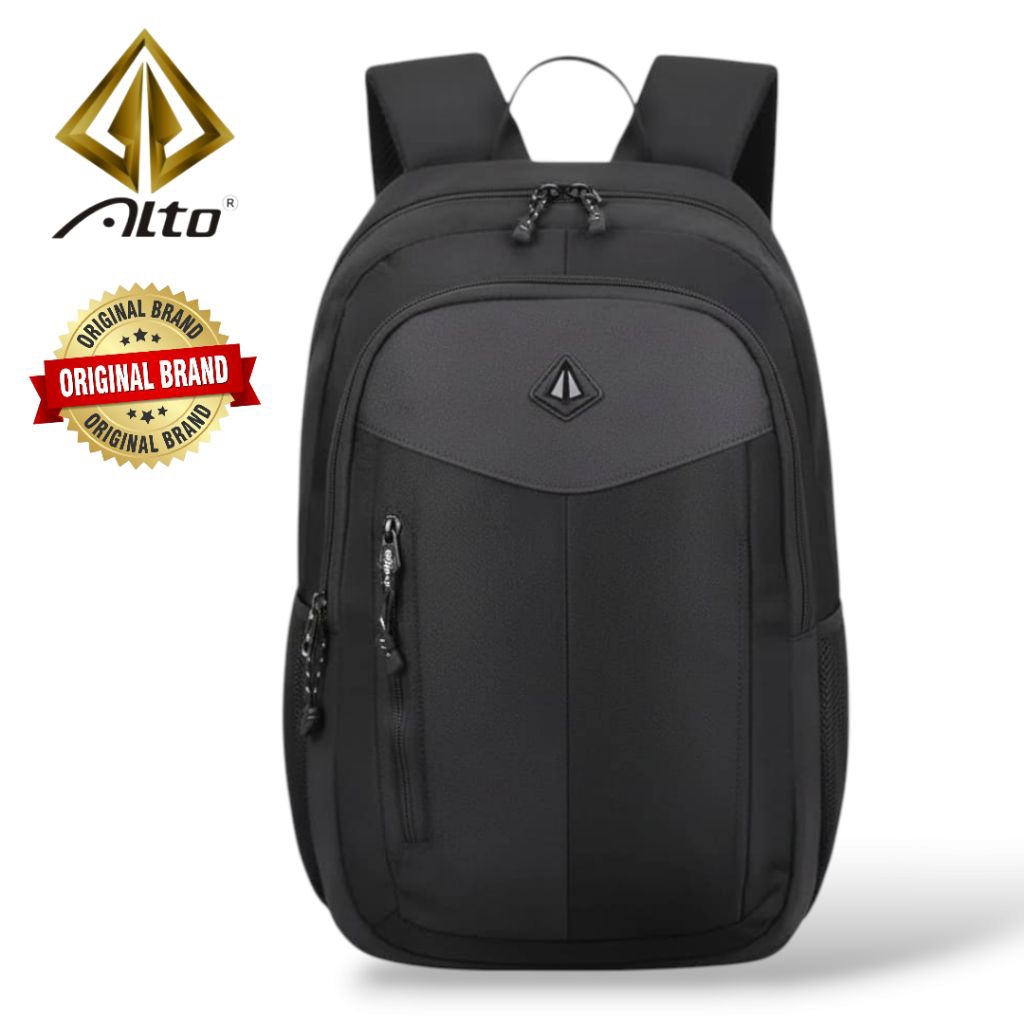 Alto Tas Ransel Alto Tas Sekolah Alto Backpack Pria Wanita Alto Hitam