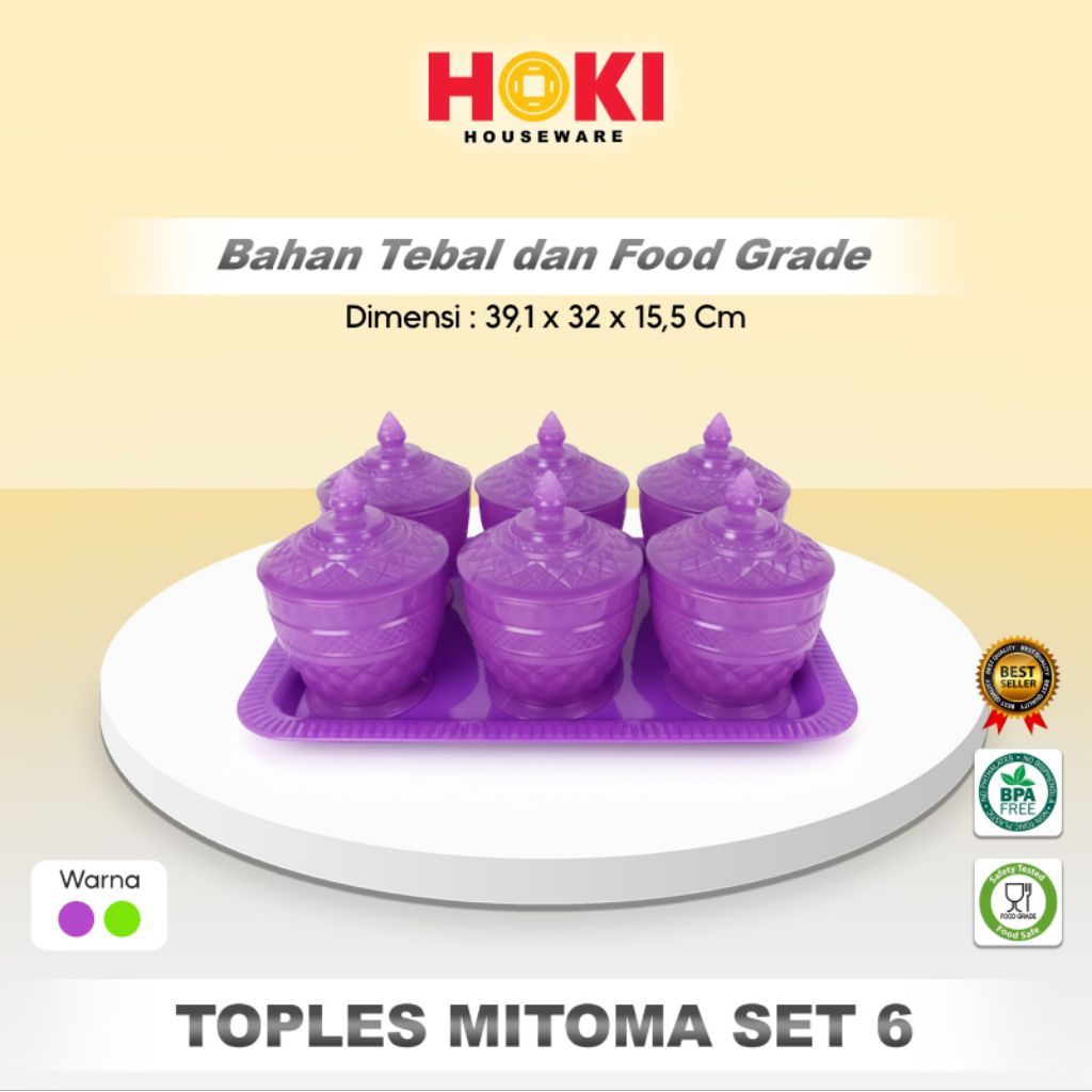 TOPLES NAMPAN MITOMA SET 6 / TOPLES KUE KERING / TOPLES TEMPAT KUE LEBARAN NATAL IMLEK / TOPLES NAMP