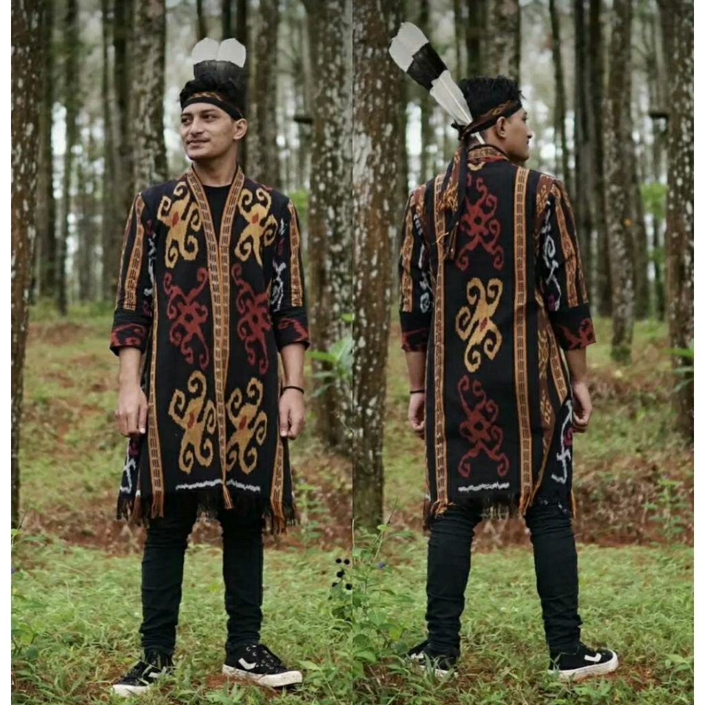 CARDIGAN TOP BAJU PRIA PAKAIAN TRADISIONAL TENUN ETNIK OUTER RUMBAI READY STOCK