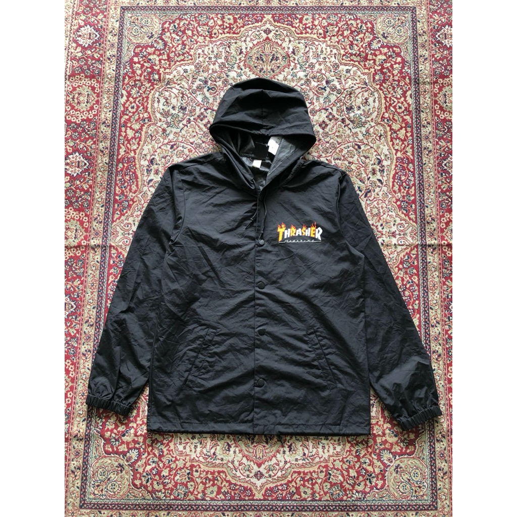 Thrasher Magazine flame mag hoodie coach jacket Vintage Thrasher Magazine skateboarding H560