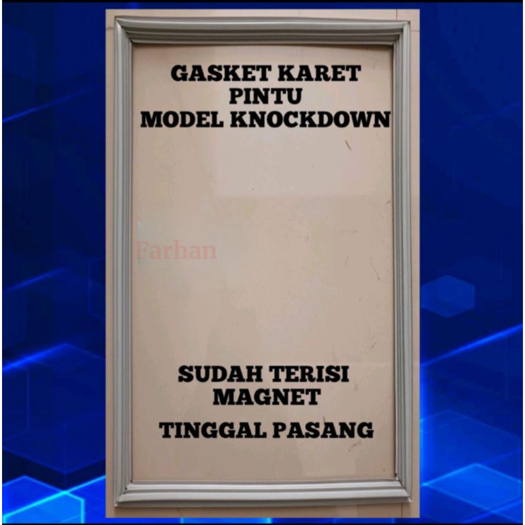 GASKET KARET PINTU FREEZER SHARP FRV 300 KNOCKDOWN 106 X 50 CM
