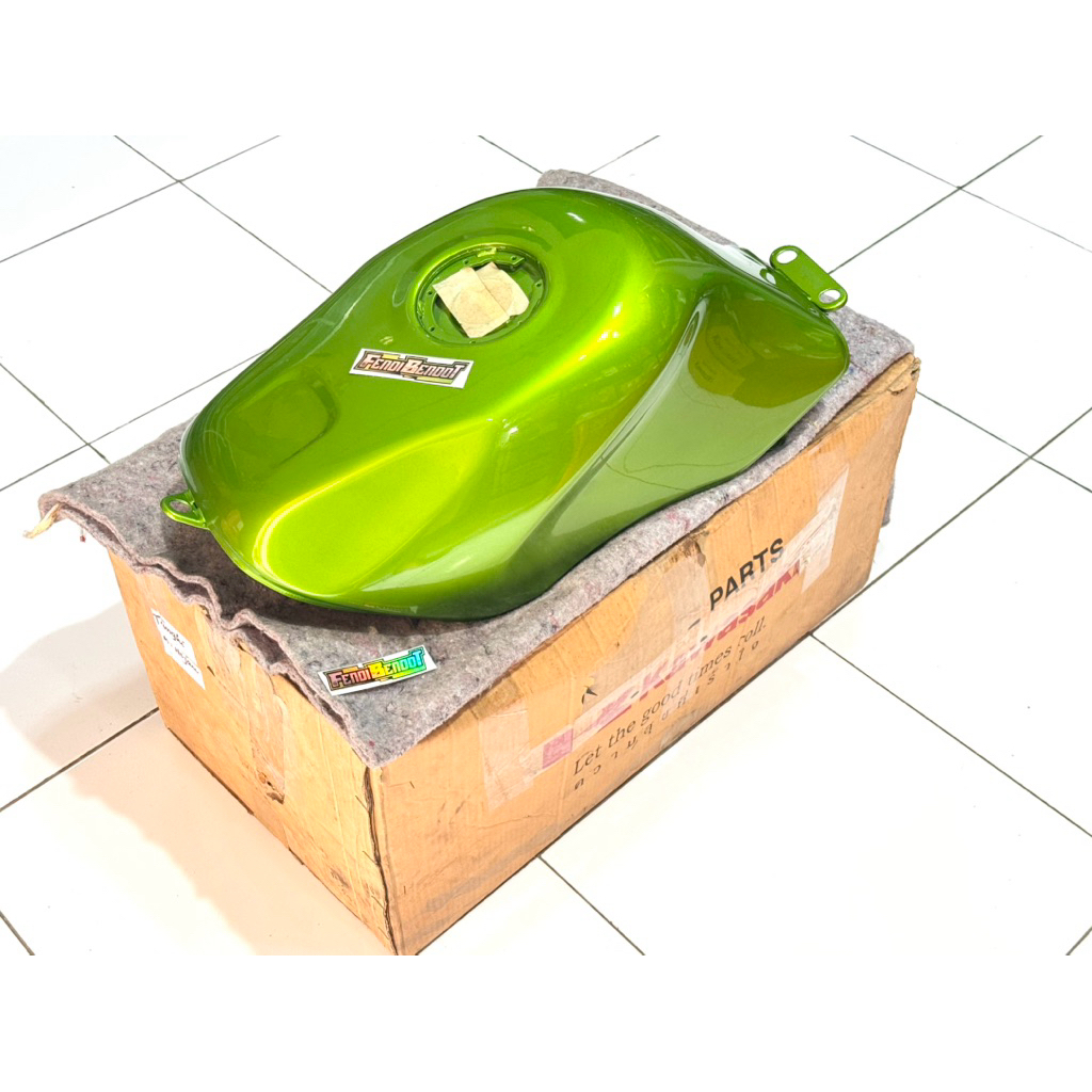 ( NOS ) TANGKI TENGKI NINJA RR OLD ZX CBU HIJAU METALIK ORIGINAL