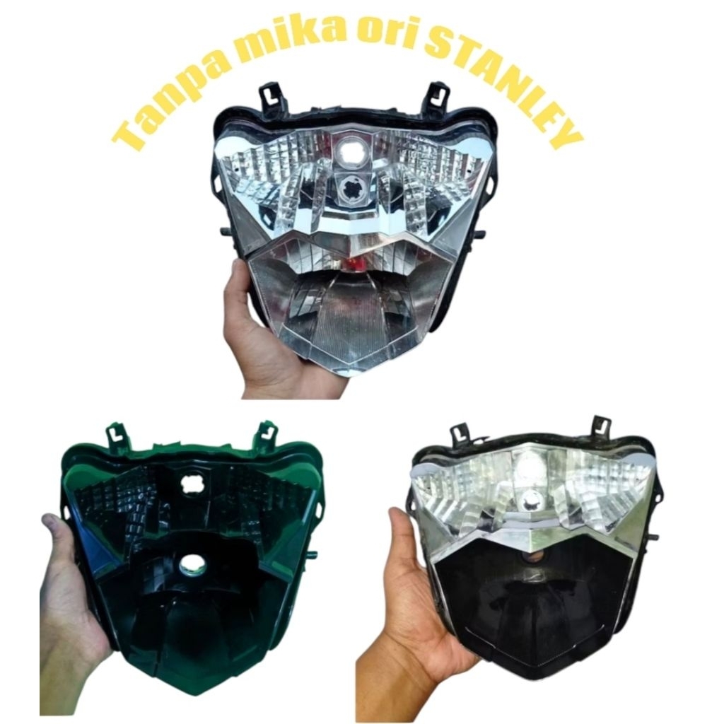 black housing reflektor lampu depan beat esp 2016-2019 custom