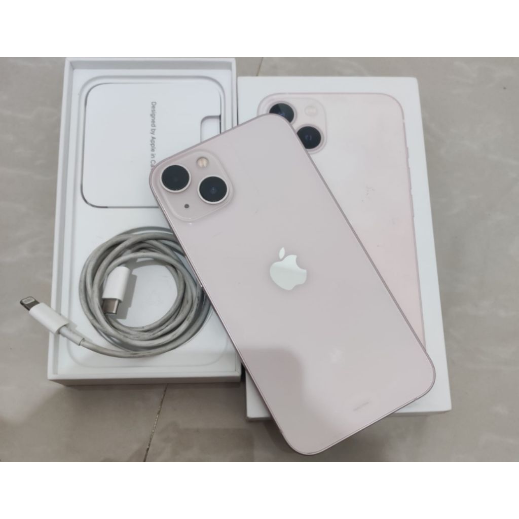 Iphone 13 pink ibox 128 gb fullset no minus
