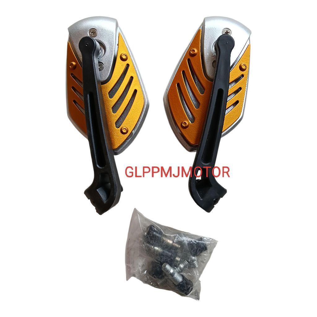 Spion Variasi Tanduk Lipat Koso GOLD SILVER All Motor Beat Vario Mio Supra Karisma Blade Tiger Revo 