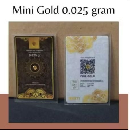 GOLD 0.025 GRAM 0.1 GRAM 0.2 GRAM