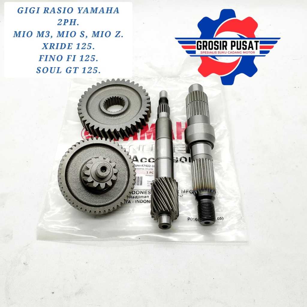 GEAR RASIO YAMAHA 2PH MIO GIGI RASIO X RIDE 125 GER RASIO SET ORI MIO Z GIR RASIO YAMAHA MIO M3
