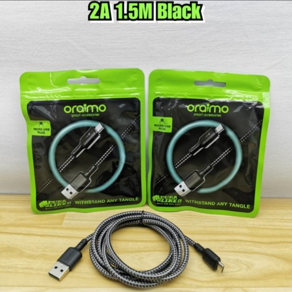 KABEL DATA ORAIMO MICRO OCD-M29N 1.5 METER NYLON