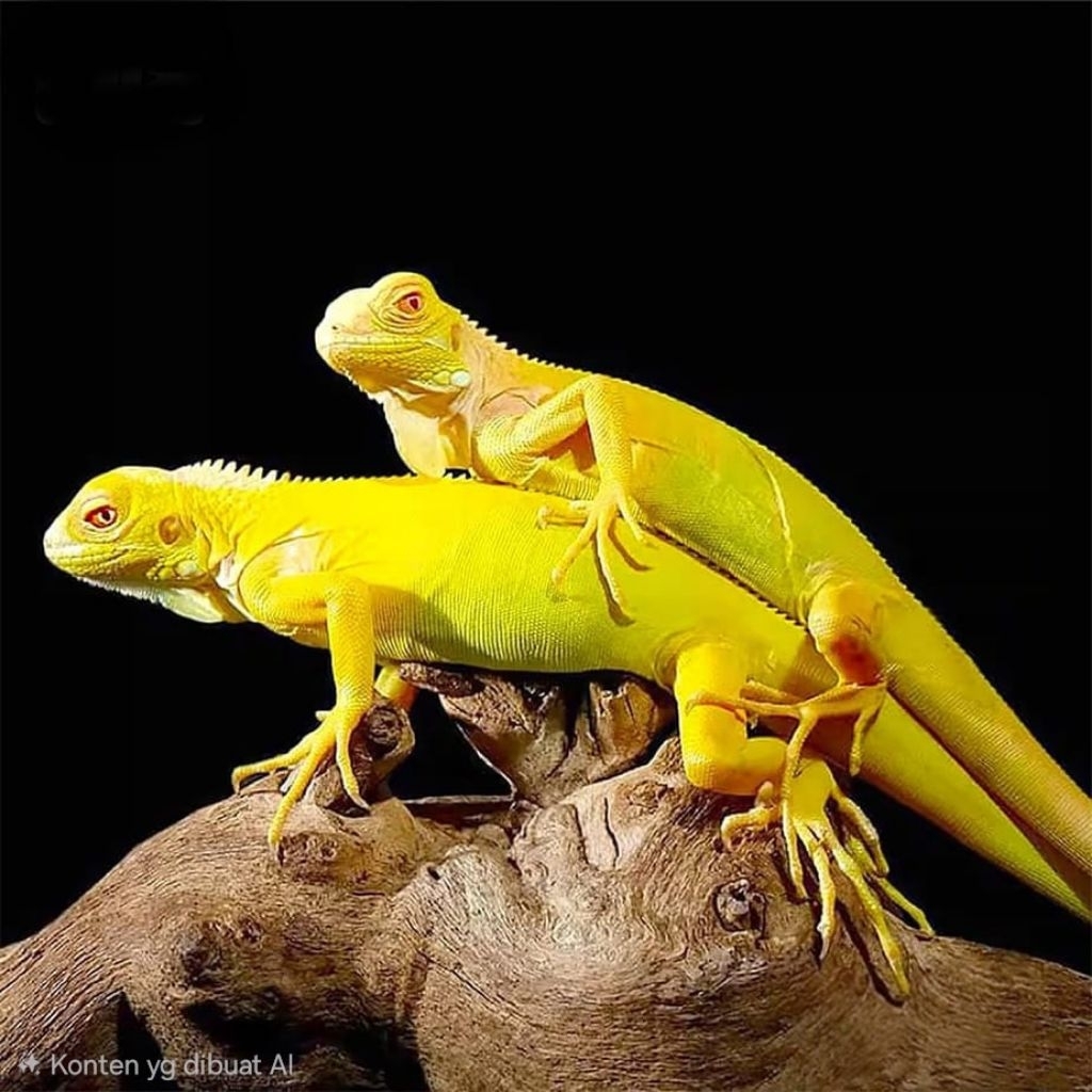 IGUANA ALBINO BABY - Mainan Anak Iguana Jinak Lucu Lizzard Gecko Iguana Albino