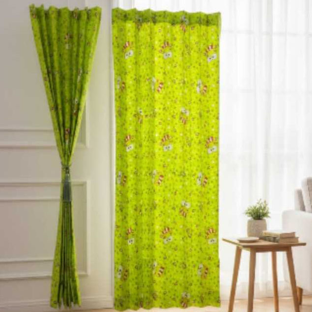 Gorden Jendela Kamar anak Gorden Plisket motif Karakter Doraemon Hellokitty  keropi murah meriah