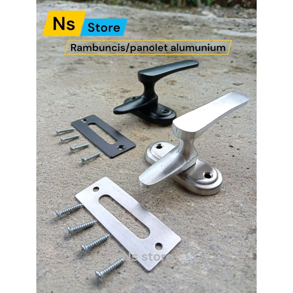 Rambuncis Panolet Besar kunci jendela grendel slot jendela alumunium