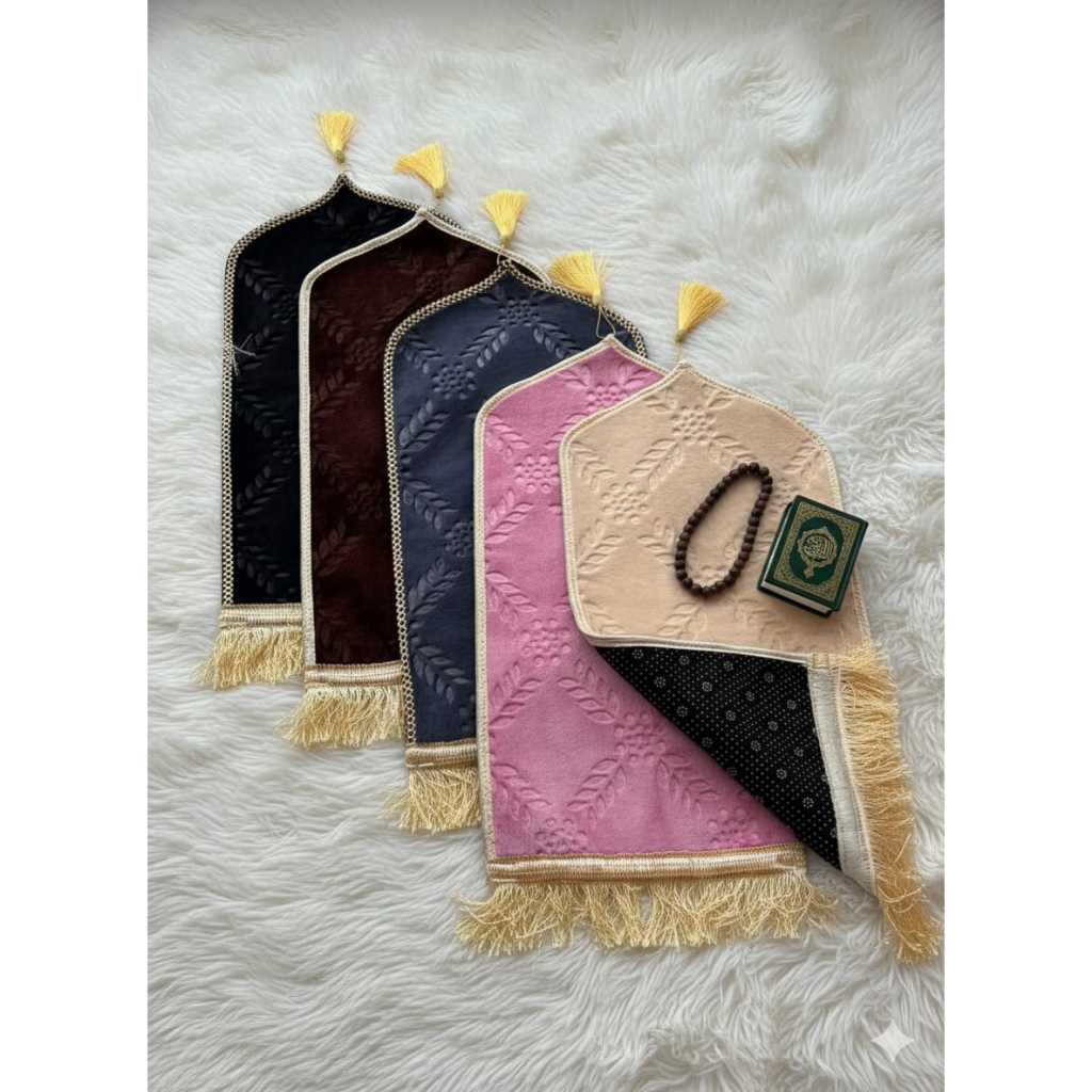 SAJADAH KUBAH PADI ANAK UK 65 X 35 CM SAJADAH MOTIF PADI MINI