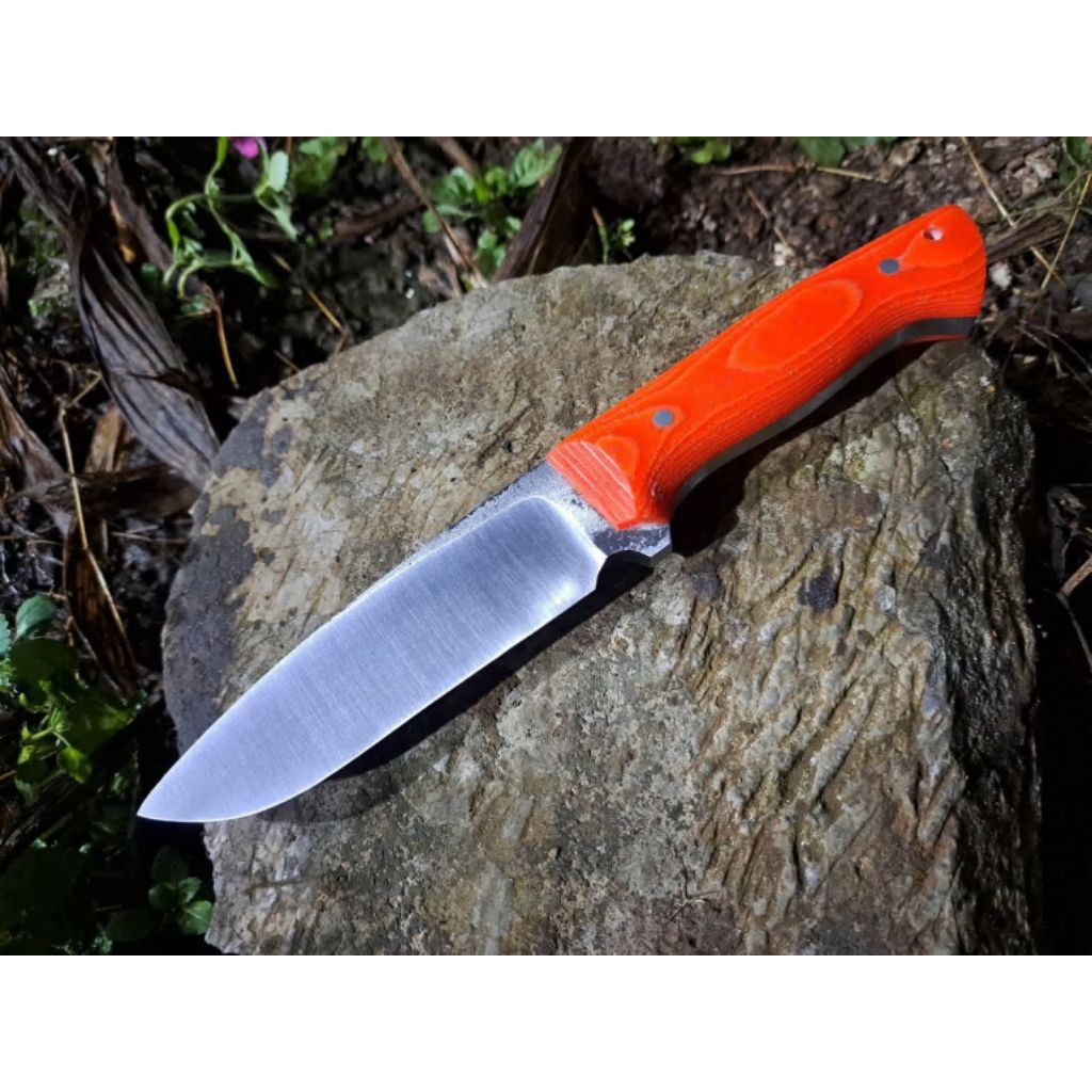 Pisau Hunting/Bushcraft Carbon Steel