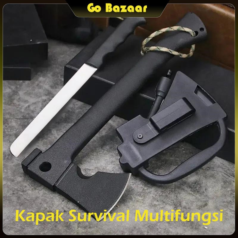 Kapak Survival Multifungsi / Kapak Survival / Survival Kit / Kapak Kampak Tactical Axe Multifungsi O