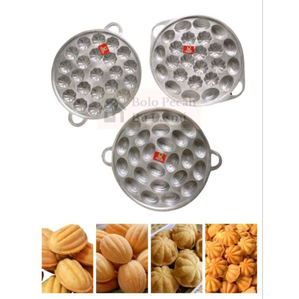 BL - Cetakan Kue Jadul JUMBO KUWUK KETAPANG MANGGIS / Cetakan Kue Kuwuk Manggis 24 / Cetakan Kue Bol