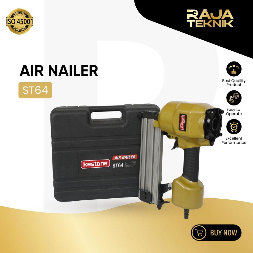 Air Nailer ST64 - Alat Paku Angin - Mesin Paku Tembak
