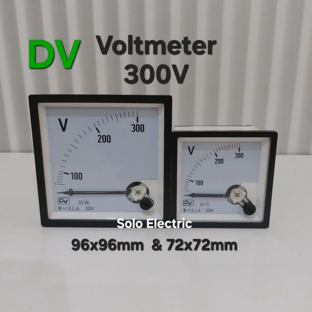 Volt Meter Analog  300V DV / Volt Panel Meter 96 / 72