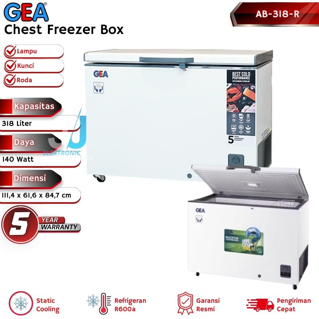 GEA Chest Freezer Box 300 Liter AB-318R