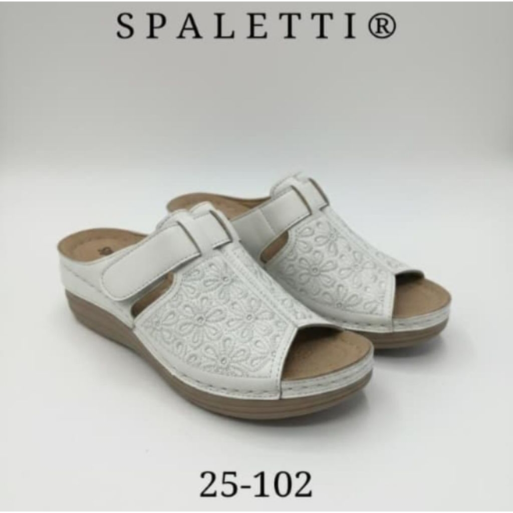 SPALETTI SLOP WANITA WEDGES IMPORT ORIGINAL SANDAL WANITA SPALETTI TERBARU DAN ORIGINAL SPA 25-102 S