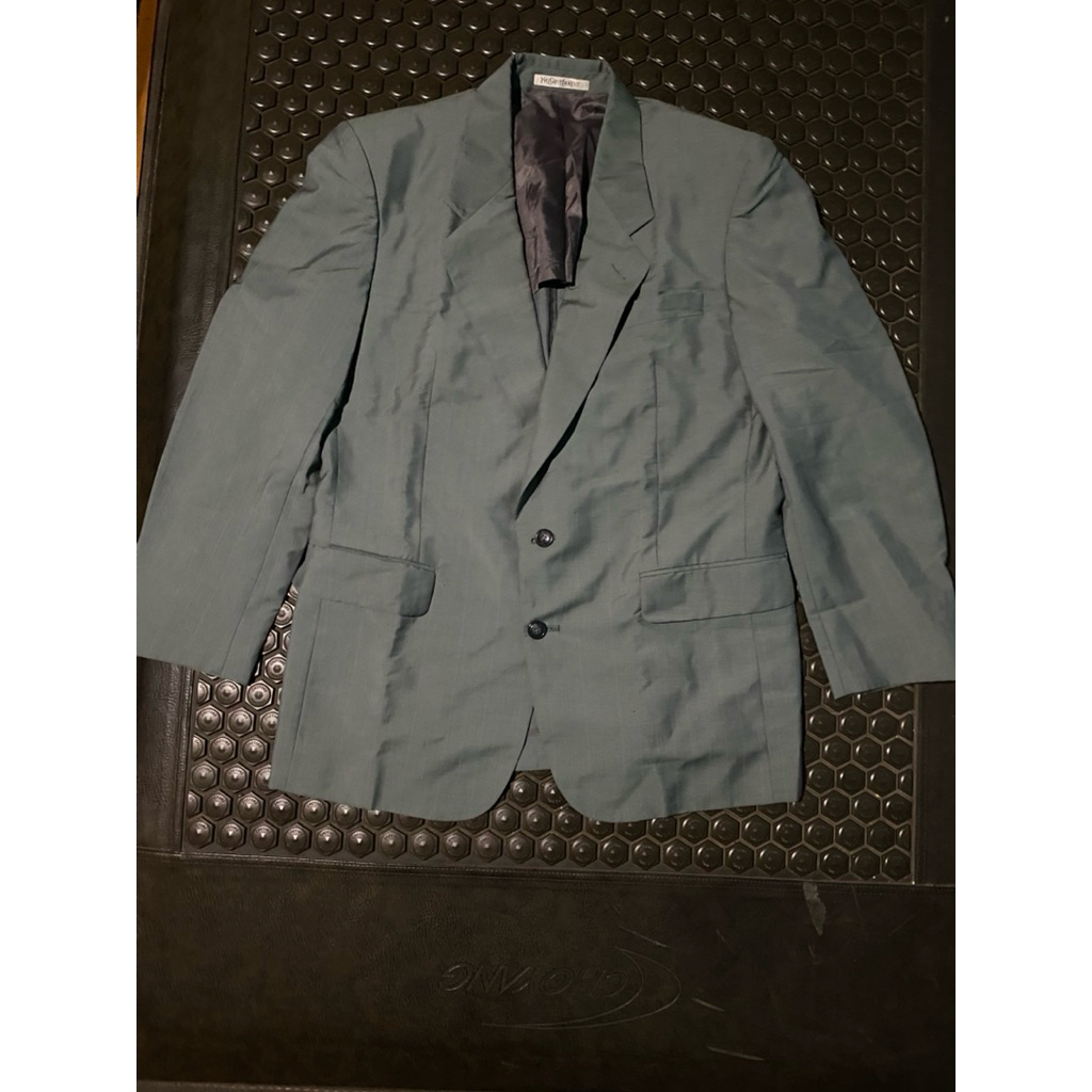 BLAZER JAS LUXURY YVES SAINT LAURENT ABU KEHIJAUAN MEWAH BRANDED