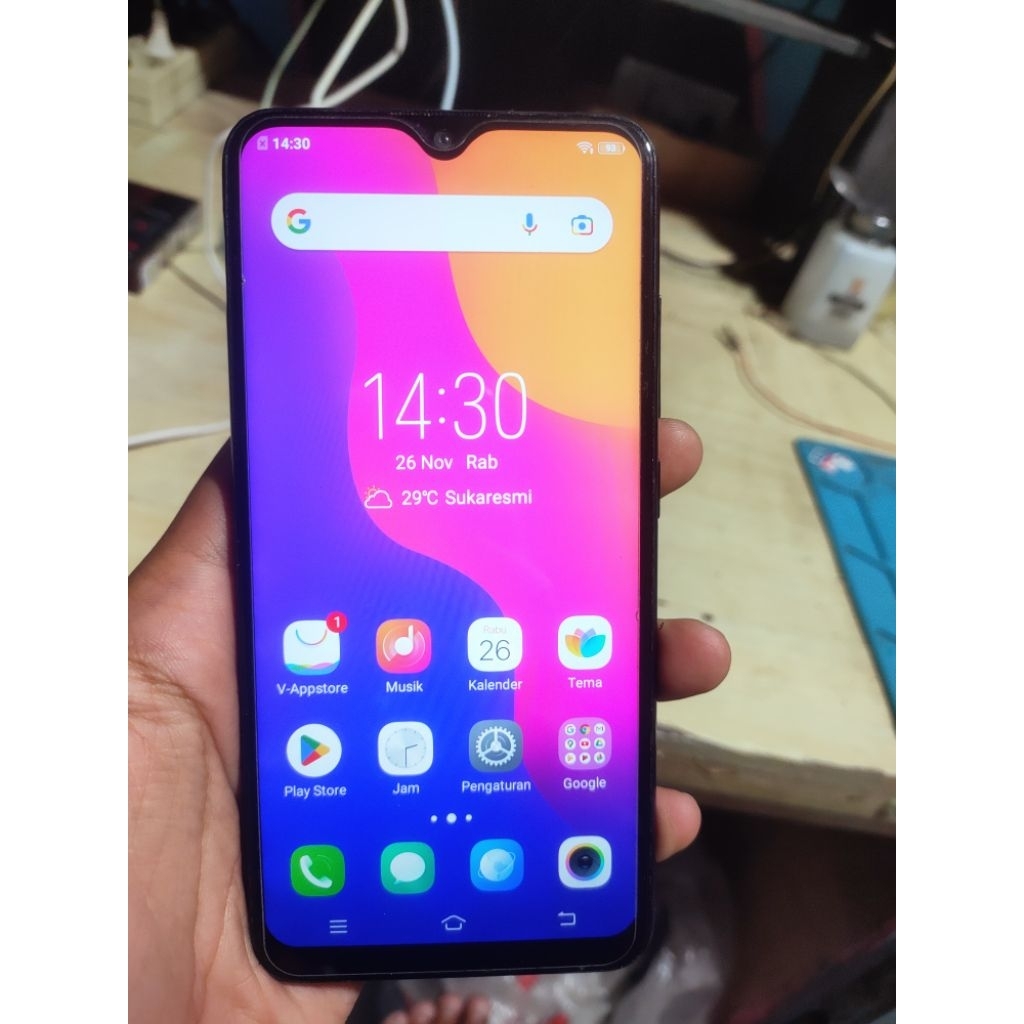 Vivo Y93 ram 3/32 second original normal tinggal pake