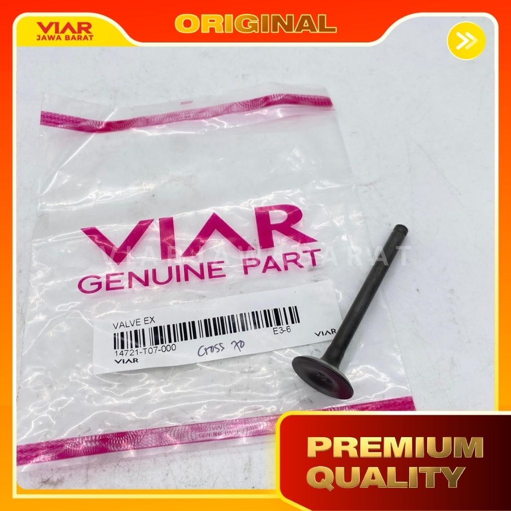 Klep buang Viar Cross X 70cc / Valve Ex Viar Cross X 70cc / Sparepart Original Viar 14721-T07-000