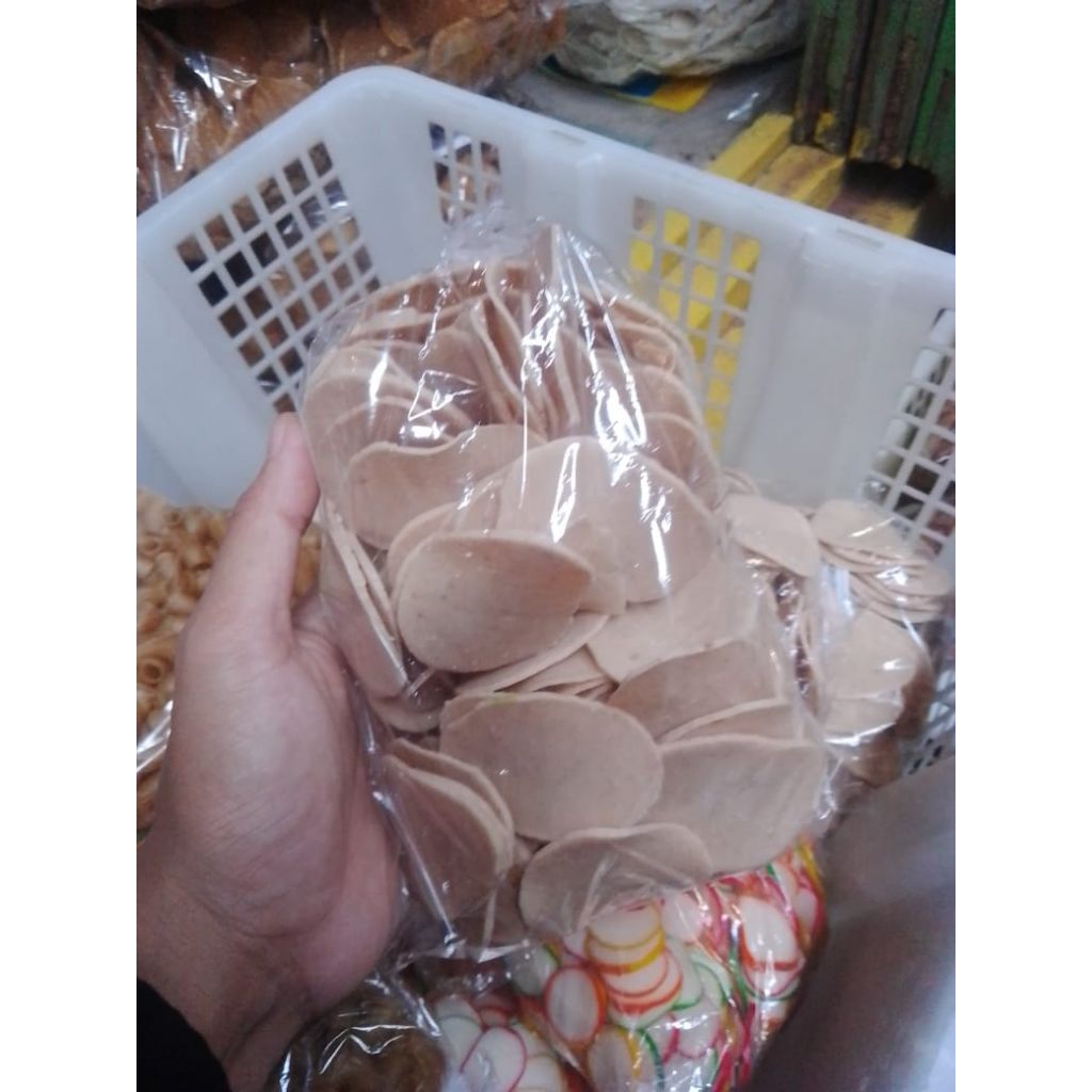 Kerupuk udang Palembang mentah, Rasa udang asli (kemasan 250gram) Enak, Gurih, renyah, halal