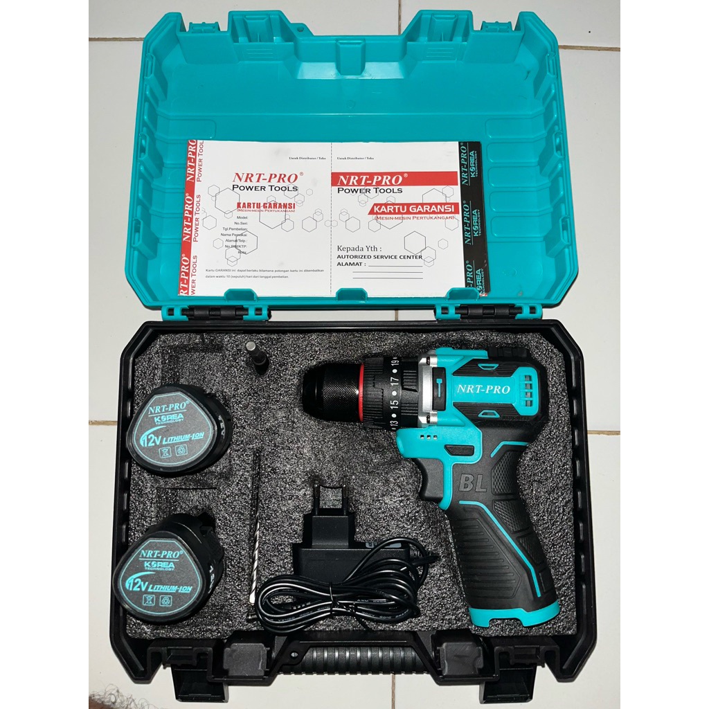 NRT-Pro Dc 730 Bor Cordless / Bor Batrai Brushless 12V 10Mm