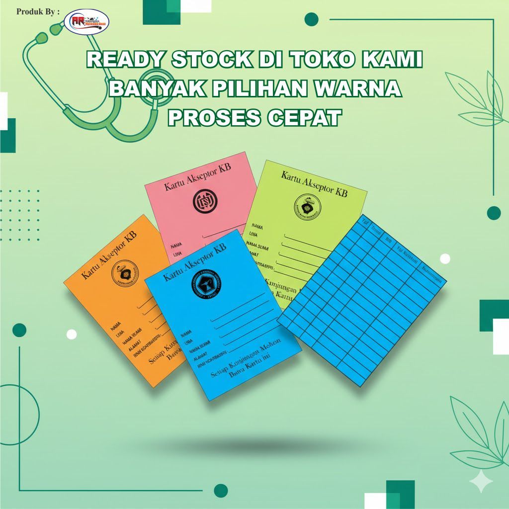 Ready Stock Kartu Akseptor Kb Isi 100 Termurah Shopee