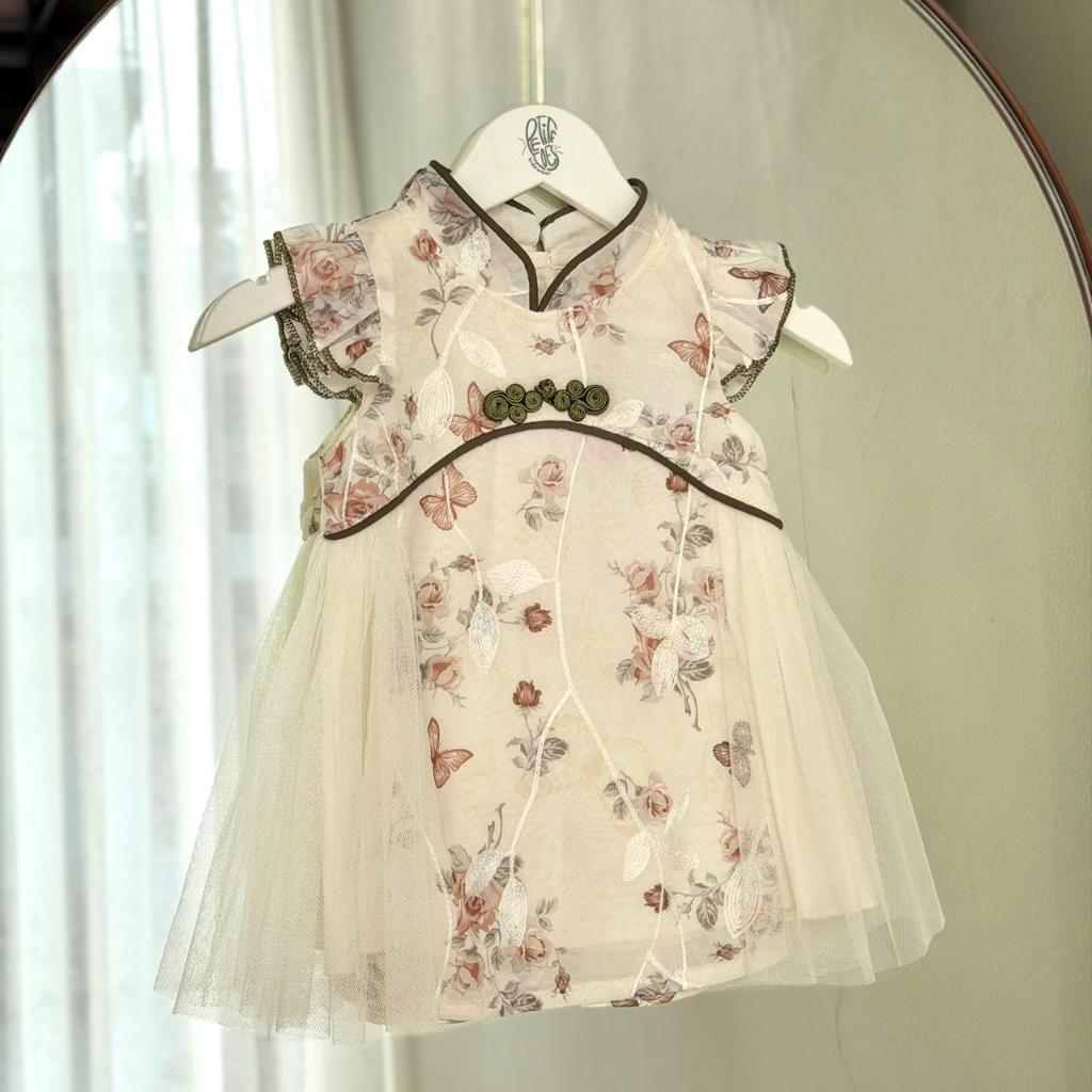 Meimei Cheongsam  | Cheongsam Anak Perempuan | Dress Anak Perempuan Imlek | Baju Imlek Bayi | Qipao 