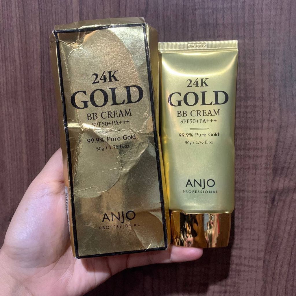 (NEW) ANJO 24K GOLD BB CREAM SPF 50 PA+++ SUNSCREEN