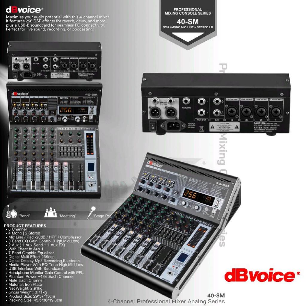 Mixer dB Voice 40 SM Original 4 Channel dbvoice 40SM
