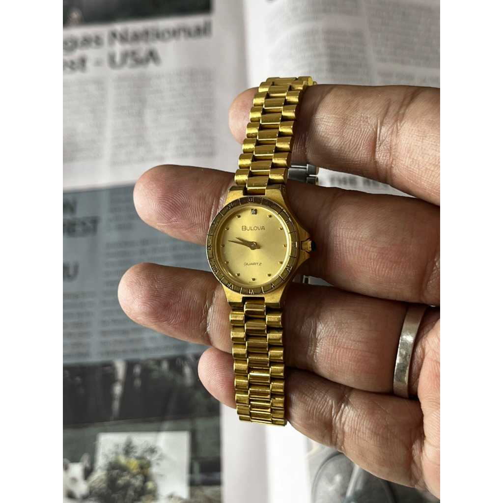 Bulova Roman Plated
