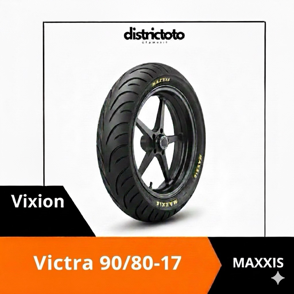 Ban Maxxis 90/80-17 Tubeless Victra 90/80-17 Victra Tubeless Ban Depan Vixion
