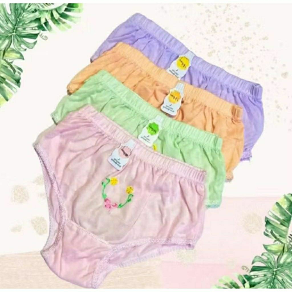 Celana Dalam Wanita MELINA Celana DalamKatunWanita Remaja Sablon Bordir