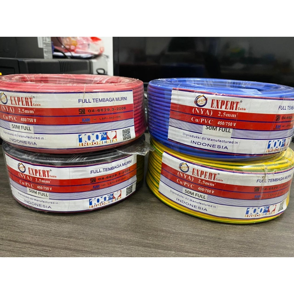Kabel Engkel Expert NYA 2.5 mm² 50 Meter - Kabel Tembaga Kawat