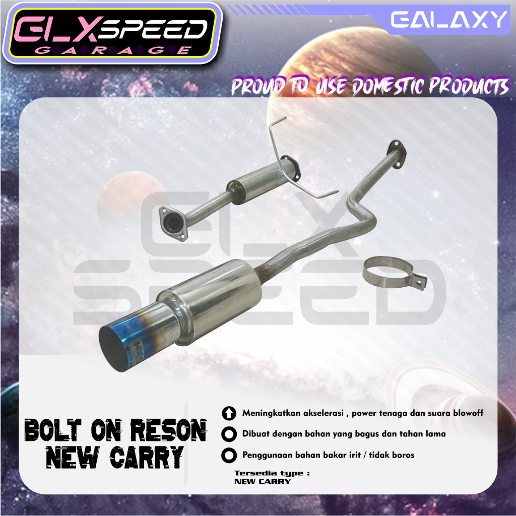 KNALPOT BOLT ON HKS NEW CARRY