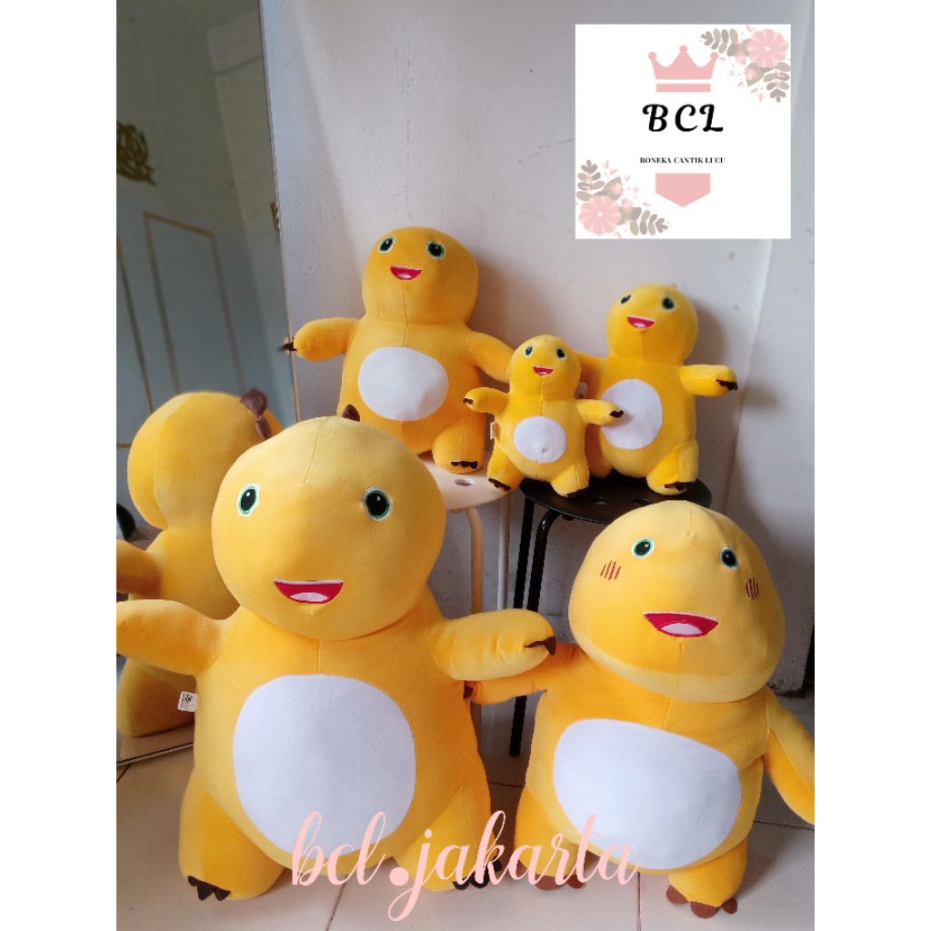 (SOFT) BONEKA DINO NAILONG / BONEKA DINO KUNING / BONEKA DINO NALOONG KUNING / NAILOONG KUNING
