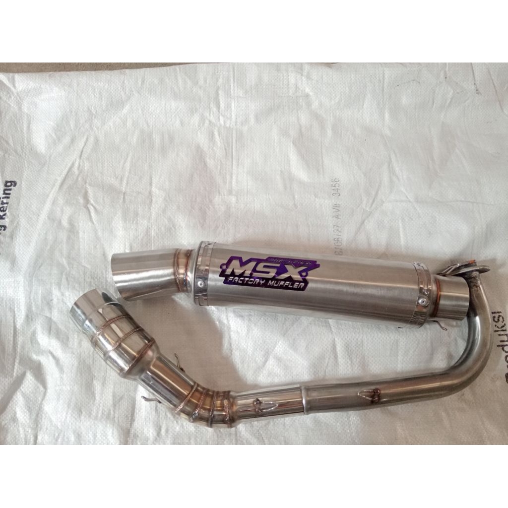Knalpot original msx cha Thailand jrm Muffler buat mio beat vario nmax aerox lexi