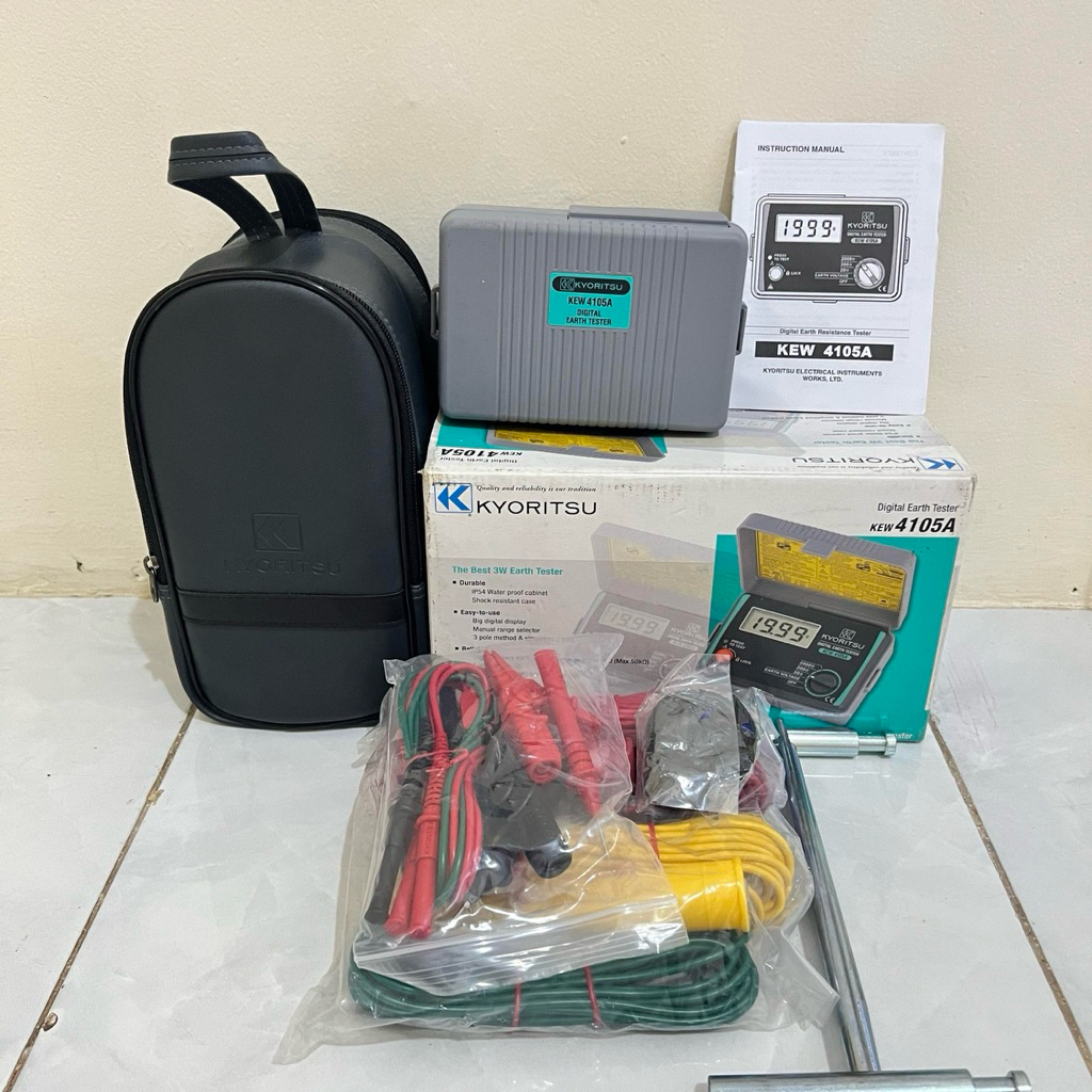 Kyoritsu 4105A aerth tester/meger grounding kyoritsu 4105A