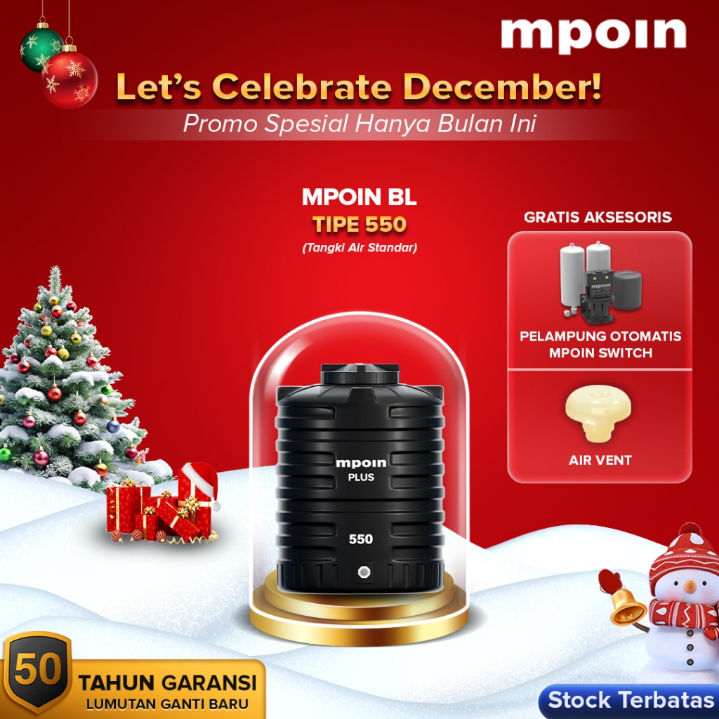MPOIN BL550 550L BL SERIES TANDON AIR TOREN AIR TANGKI AIR