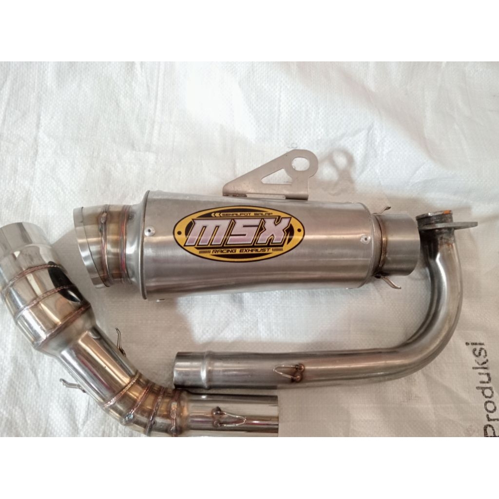 Knalpot original msx full set DOS buat mio beat vario nmax aerox dll