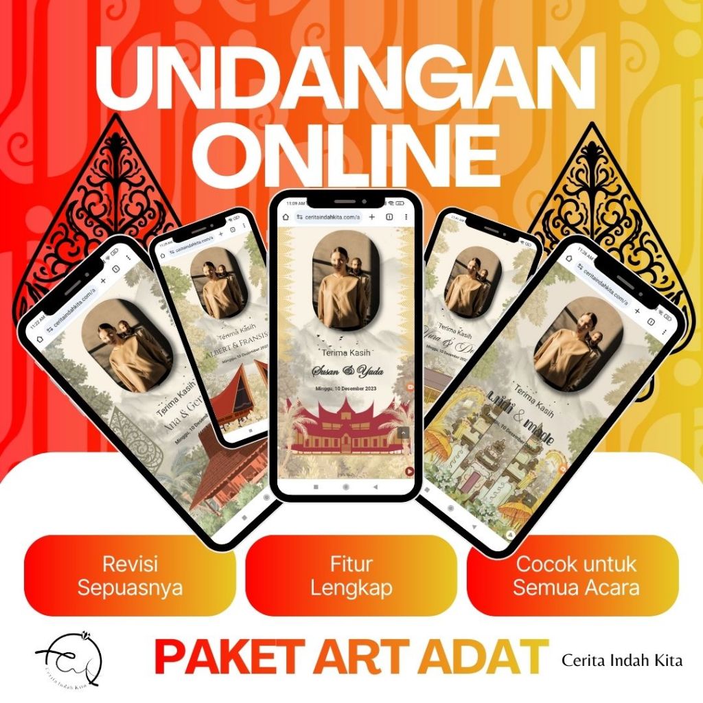 Undangan Digital Adat Nusantara | Undangan Website | Undangan Online | Bisa Custom Adat