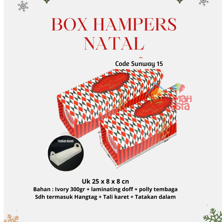BOX HAMPERS NATAL / DUS KUE NATAL