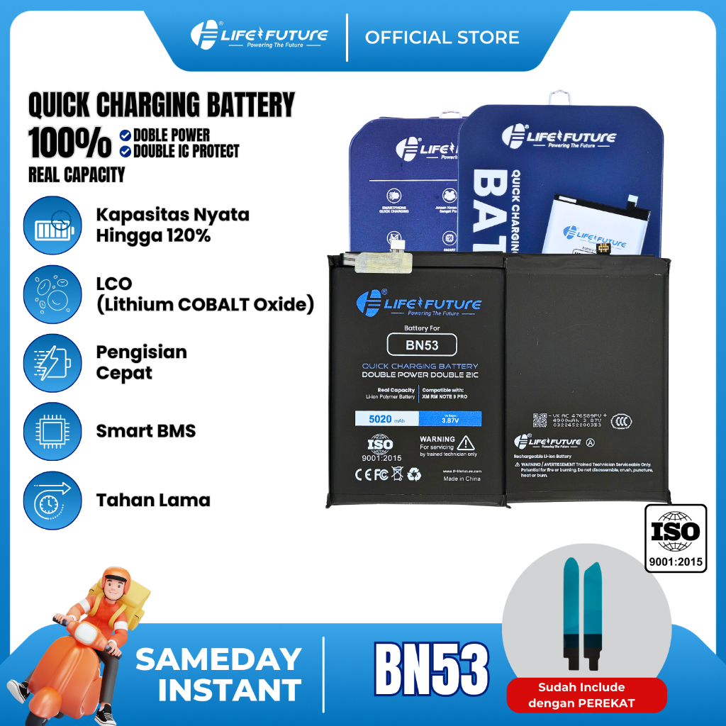 LF - BATTERY / BATERAI LF XIAOMI REDMI NOTE 9 PRO / NOTE 10 PRO / BN 53