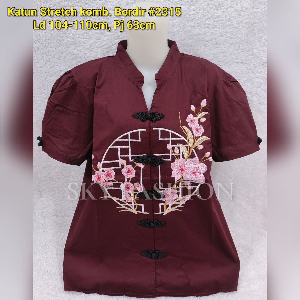 BAJU ATASAN IMLEK WANITA/BAJU CHEONGSAM #2315